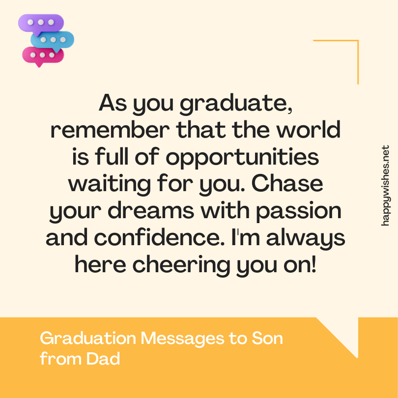 185+ Graduation Wishes to Son from Dad